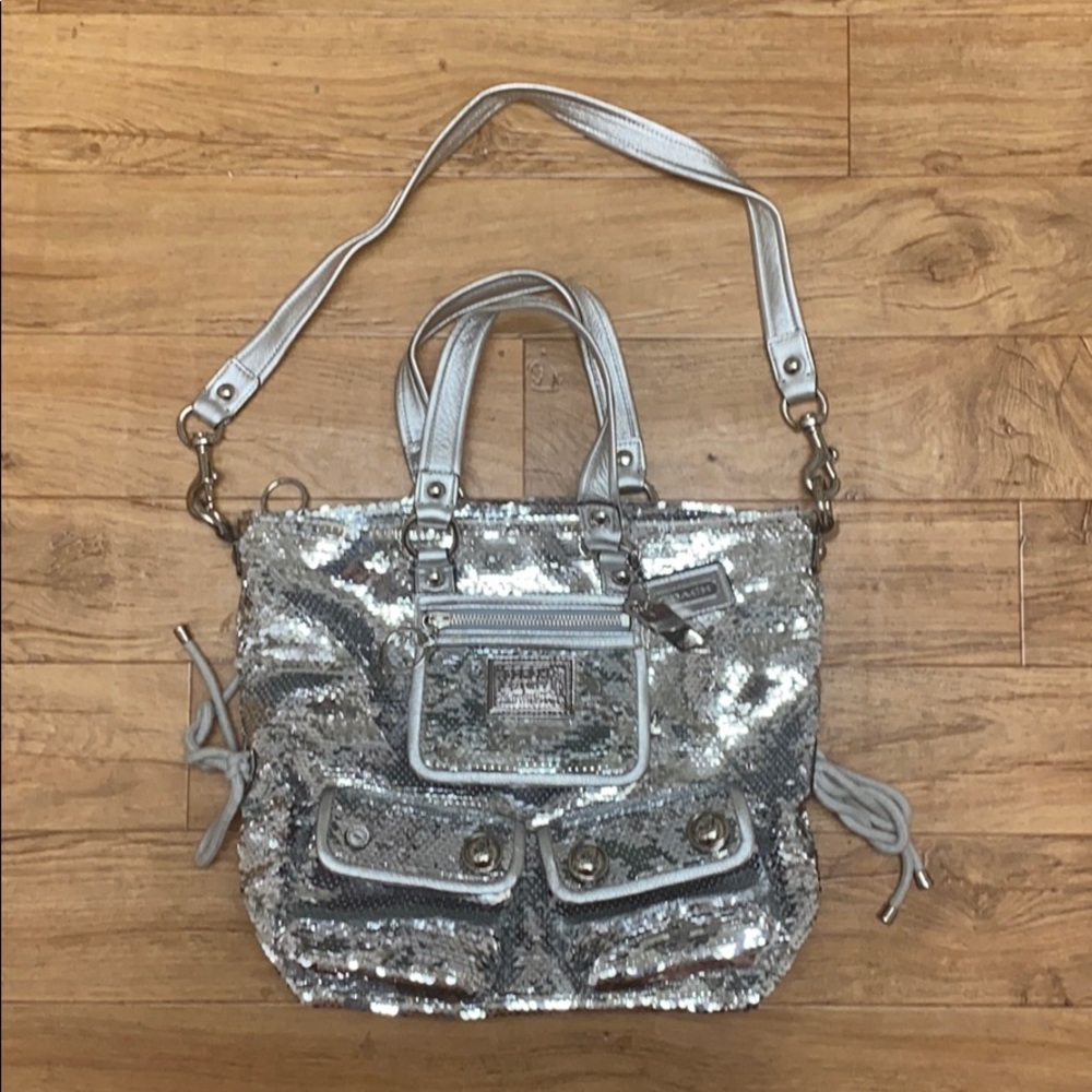 COACH Poppy Spotlight Sequins Purse